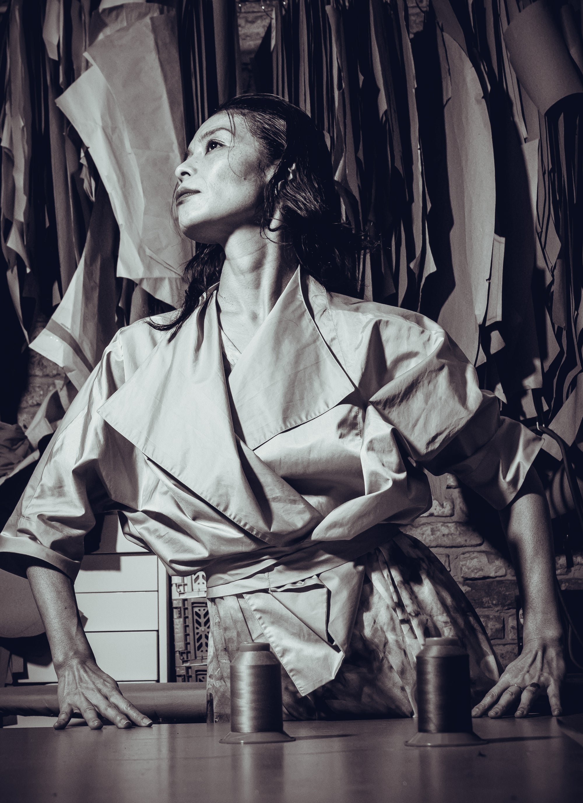 Batwing cardigan silver