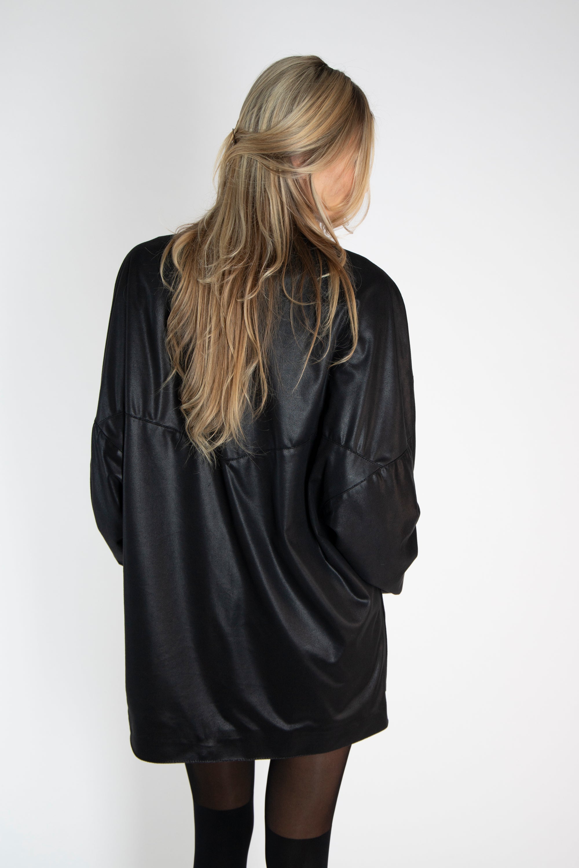 MARA JACKET mid-length leather imitation