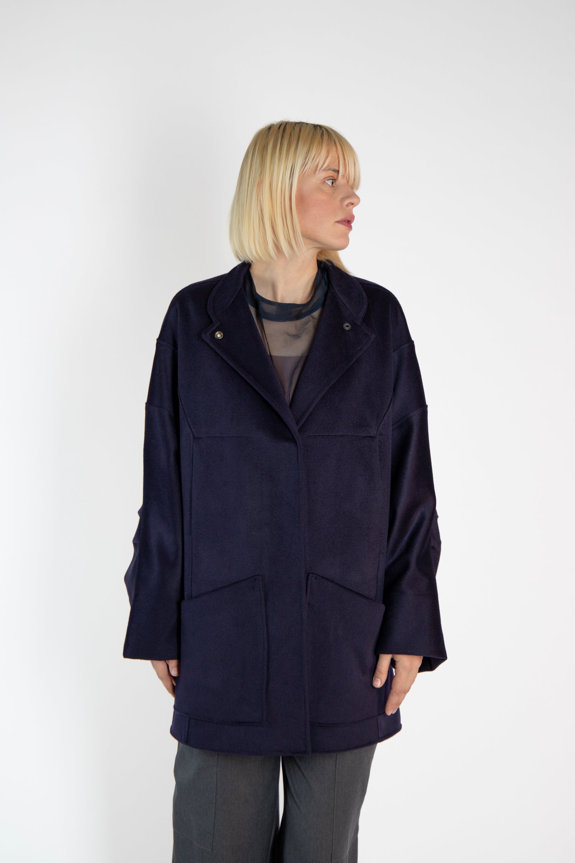 MARA LONG COAT Nightblue